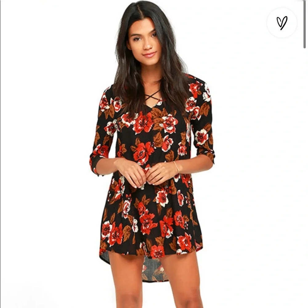 Amuse Society small floral print shift dress